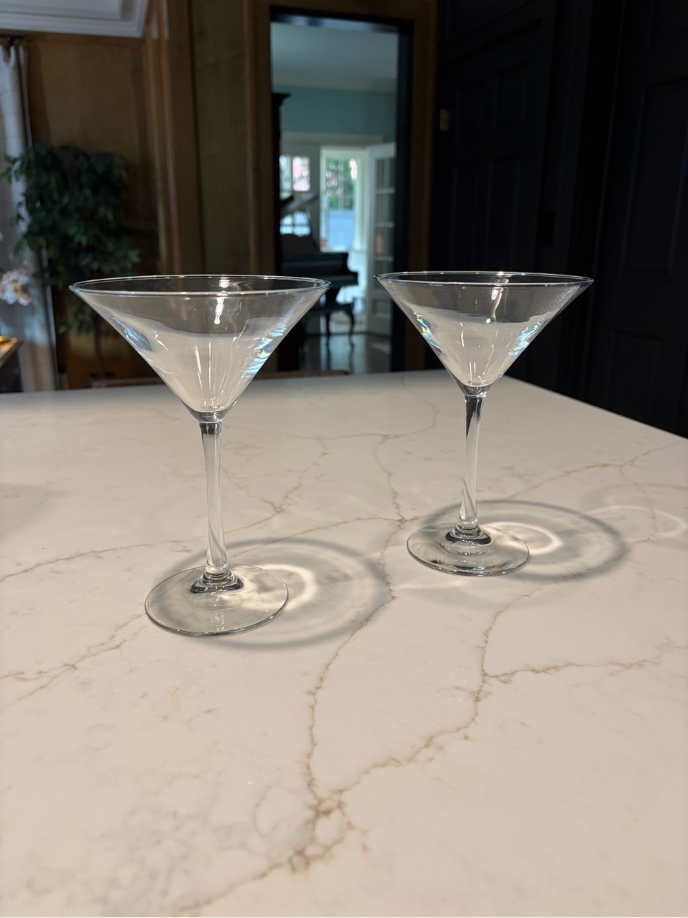 Set of martini glasses